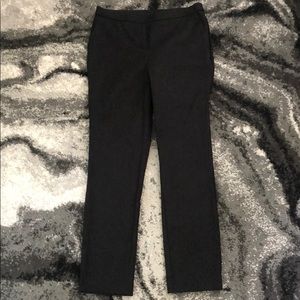 Black slacks with shimmery thread